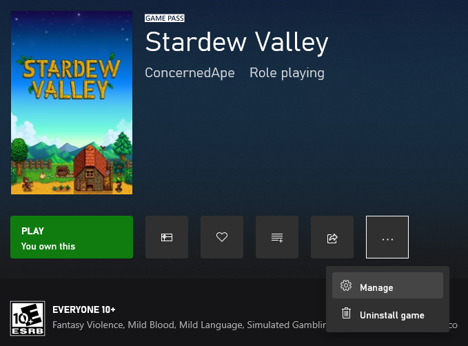 File:Modding - Enable SMAPI in Xbox app 1.png