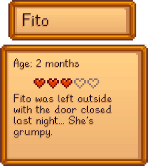 Animal left outside dialog.png