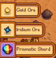 Upon mining a Mystic Stone