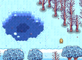 Animal outside in winter