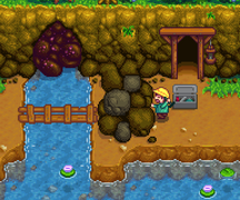 The blocked Mine Entrance before Day 5 of Spring