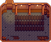 The cellar Farmhouse upgrade with 33 starting casks