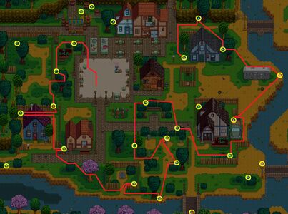 An optimized route to collect 18 eggs (Odd years)