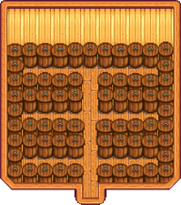 Optimal Shed layout provides 67 spaces