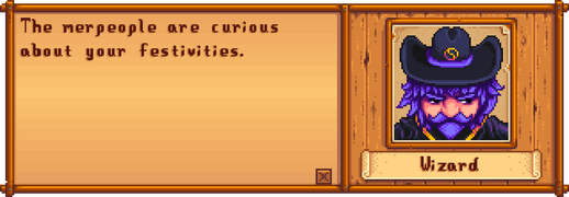 Wizard Luau dialogue (part 1).