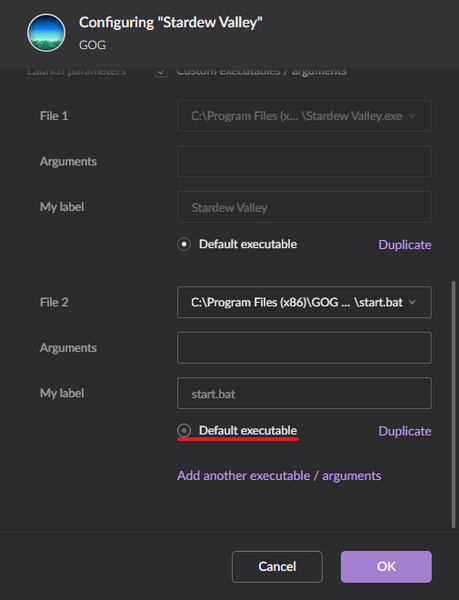 File:Gog galaxy select default executable.png